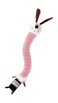 GiGwi - Игрушка "Заяц" с пищалкой и хрустящей шеей, текстиль, пластик