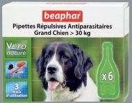 Beaphar VETO pure - капли для собак крупных пород от блох, клещей и комаров (6пипеток)