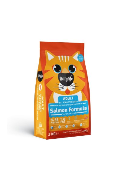 Kittylife - Сухой корм для стерилизованных кошек, с лососем