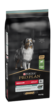Purina Pro Plan Optidigest - Корм для собак ягненок с рисом (для средних пород)