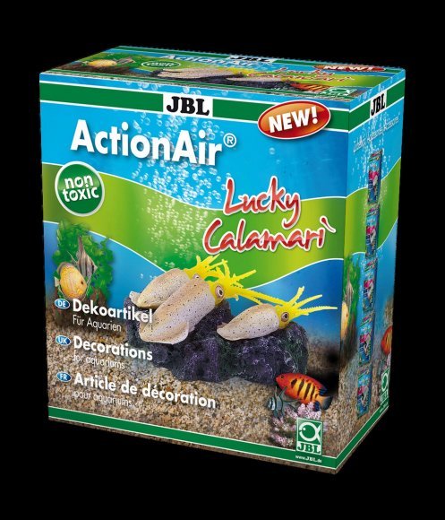 JBL ActionAir Lucky Calamari - Декоративная подвижная фигурка с воздушным приводом для аквариума: "Весёлые кальмары"