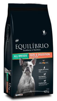 Equilibrio - Сухой корм для собак для здоровой кожи и чувствительного пищеварения, с лососем