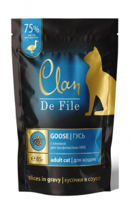 Clan De File - Консервы для кошек, Гусь с Клюквой, 85 гр