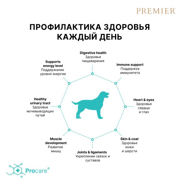 Premier - Сухой корм для собак средних пород, с Лососем и Индейкой (Medium Salmon&amp;amp;Turkey)