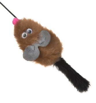 PetSHOP - Дразнилка &amp;quot;Мышка с хвостом из натуральной норки для кошек&amp;quot;