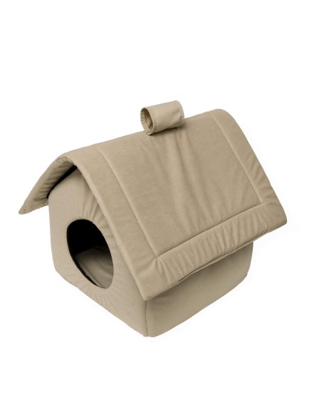 PetSHOP - Домик для животных &amp;quot;Избушка&amp;quot; бежевая, 35x35x38 см