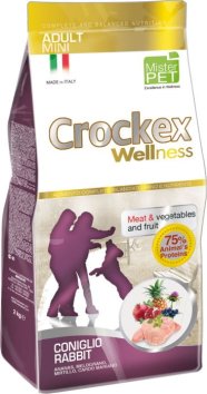 Crockex Wellness - Сухой корм для собак мелких пород кролик с рисом