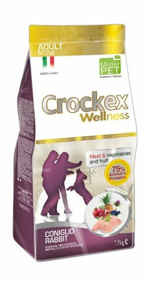Crockex Wellness - Сухой корм для собак мелких пород кролик с рисом