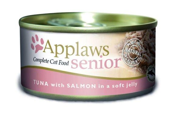 3835.580 Applaws Senior Cat TunaSalmon in jelly - konservi dlya pojilih koshek s tyncom i lososem v jele 70 gr . Zoomagazin PetXP 157680_1600x1600.jpg