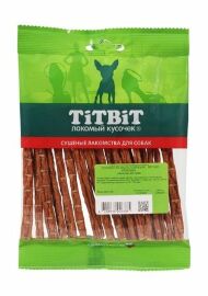 TiTBiT - Соломка из кишок говяжьих для собак - мягкая упаковка 50гр