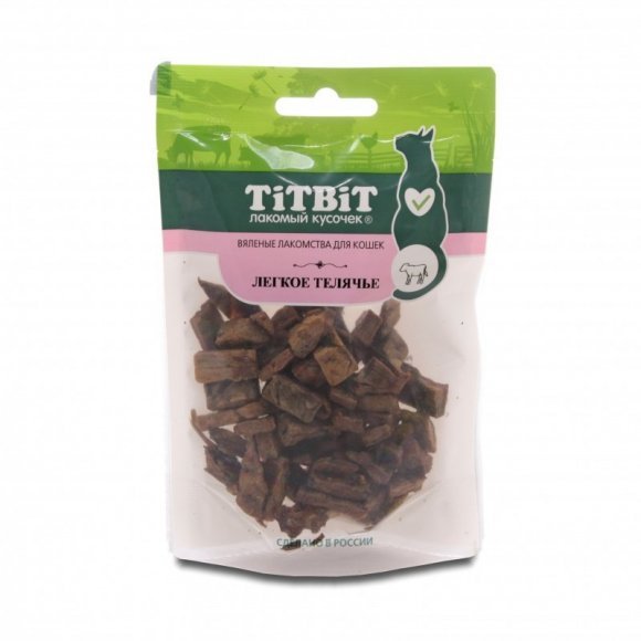 TitBit - Легкое телячье для кошек (Вяленые лакомства) 20гр
