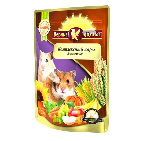 Верные друзья - Премиум корм для хомяков, 450 г