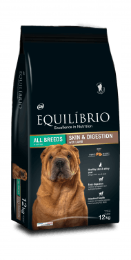 Equilibrio Skin& Digestion Lamb - Сухой корм для собак для здоровой кожи и чувствительного пищеварения, с ягненком