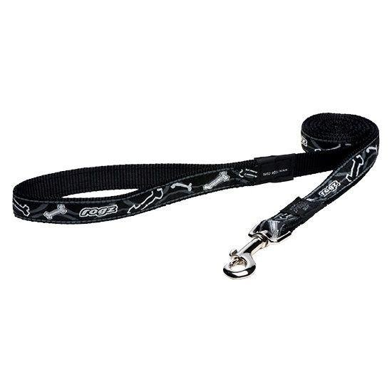 Rogz Fancy Dress Fixed Lead – Поводок Черная косточка