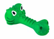 Mr.Kranch - Игрушка для собак, Крокодил с пищалкой, 18 см, зеленая, с ароматом курицы