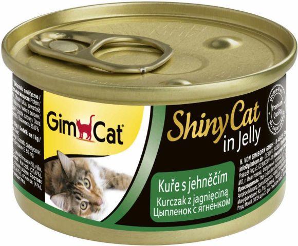 Gimpet ShinyCat - Консервы для кошек, с цыпленком и ягненком 70гр