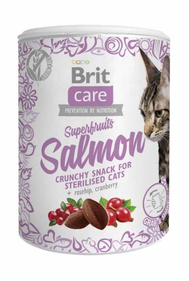 Brit Care Superfruits Salmon Sterilised - Лакомство для стерилизованных кошек с лососем 50гр