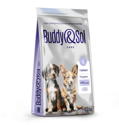 Buddy&Sol - Сухой корм для щенков, с индейкой и говядиной Buddy&Sol - Сухой корм для щенков, с индейкой и говядиной