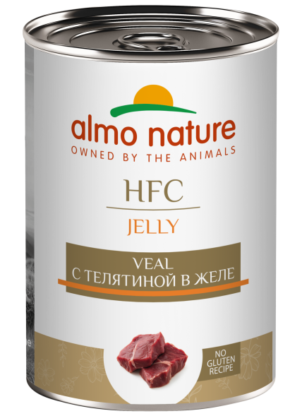 Almo Nature HFC - Корм консервированный полнорационный для собак телятиной в желе