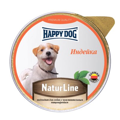 Happy Dog - Паштет для собак, с Индейкой 125гр