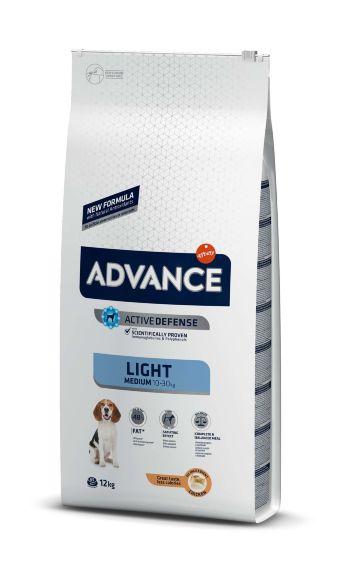 Advance Medium Light – Сухой корм для взрослых собак средних пород, склонных к набору веса