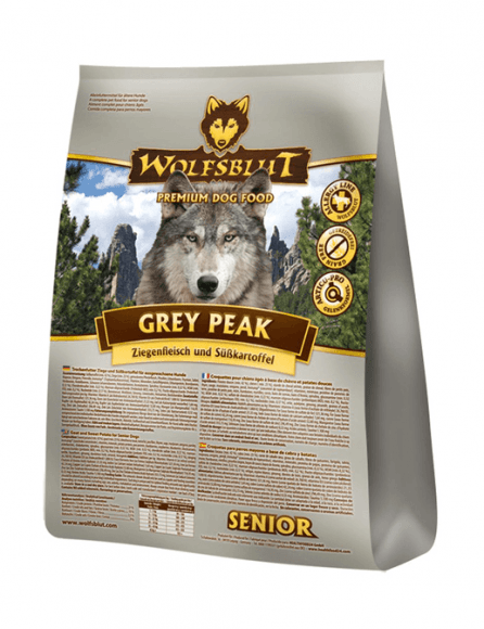 Wolfsblut Grey Peak Senior - Сухой корм для пожилых собак, с Козой и Сладким Картофелем