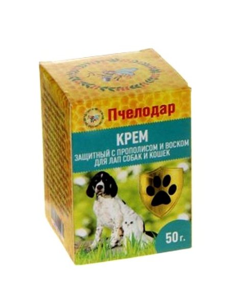 Пчелодар - крем защитный для лап с прополисом и воском 50 гр