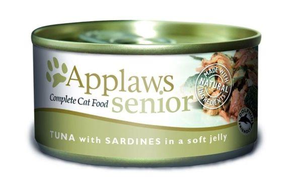 3838.580 Applaws Senior Cat TunaSardine in Jelly - konservi dlya pojilih koshek s tyncom i sardinami 70 gr . Zoomagazin PetXP 157684_1600x1600.jpg