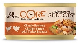 Core Signature Selects - Консервы из курицы с индейкой в виде кусочков в соусе для кошек 79 г