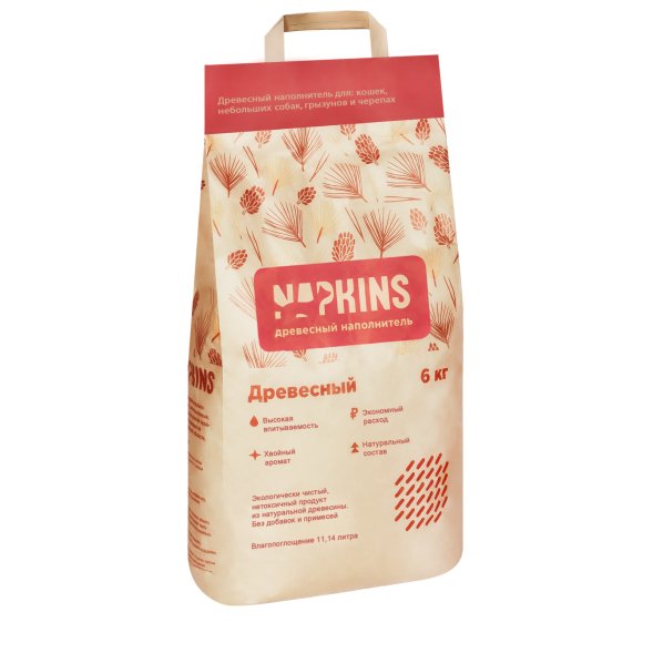 Napkins - Древесный наполнитель для кошачьего туалета