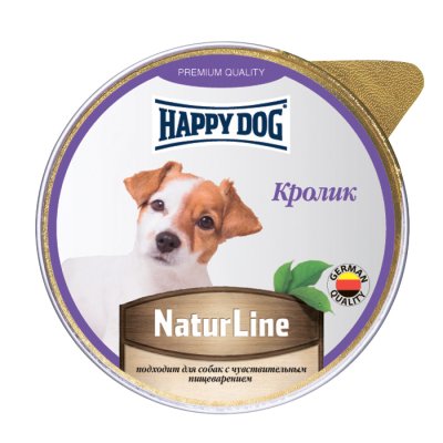 Happy Dog - Паштет для собак, с Кроликом 125гр