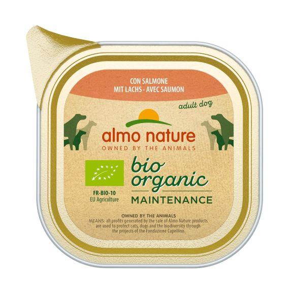 Almo Nature Bio Organic Salmon - Паштет для собак био-меню с лососем