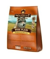Wolfsblut Wide Plain Senior - Сухой корм для пожилых собак, с Кониной, Бататом, Зеленью и Ягодами