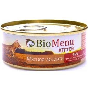 BioMenu - Паштет для котят Мясное ассорти 100 гр