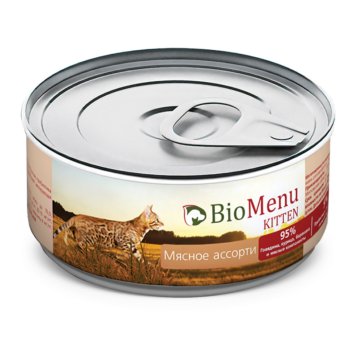 BioMenu - Паштет для котят Мясное ассорти 100 гр