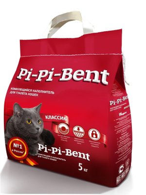 Pi-Pi Bent - Комкующийся наполнитель для кошачьего туалета