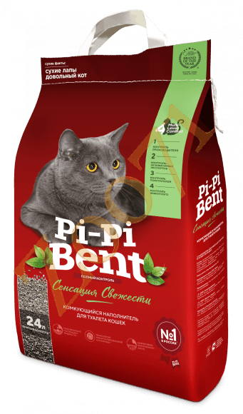 Pi-Pi Bent - Комкующийся наполнитель для кошачьего туалета