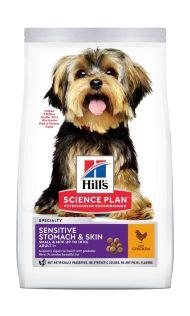 Hill's Science Plan Sensitive Stomach & Skin - Сухой корм для собак миниатюрных и мелких пород, с чувствительным желудком и кожей