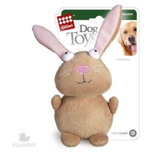 GiGwi - Игрушка для Собак "Кролик с пищалкой", 16см