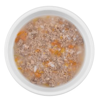 Organix - Паучи консервированный суп для кошек, с индейкой, овощами и рисом 80гр