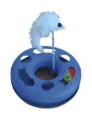Homecat - Игрушка для кошек Трэк, с мячиком и мышкой на пружине