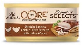 Core Signature Selects - Консервы из курицы с индейкой в виде фарша в соусе для кошек 79 г