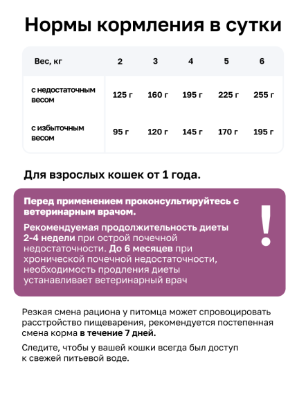 Organix Veterinary Renal - Корм консервированный полнорационный диетический для взрослых кошек для поддержания функции почек, 100гр