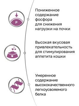 Organix Veterinary Renal - Корм консервированный полнорационный диетический для взрослых кошек для поддержания функции почек, 100гр