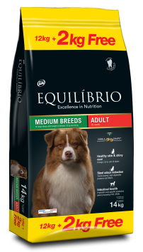Equilibrio - Сухой корм для средних пород собак, с птицей