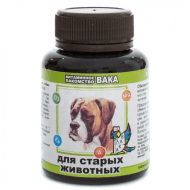 Вака - Витамины для пожилых собак, 80 таб.