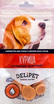 Delipet Куриные ломтики 90 гр
