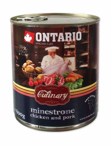 Ontario Culinary Minestrone Chicken and Pork - Консервы для собак "Минестроне с Курицей и Свининой"