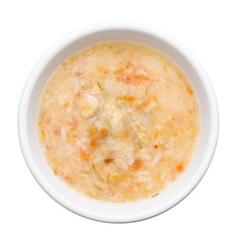 Organix - Паучи консервированный суп для кошек, с треской, овощами и рисом 80гр
