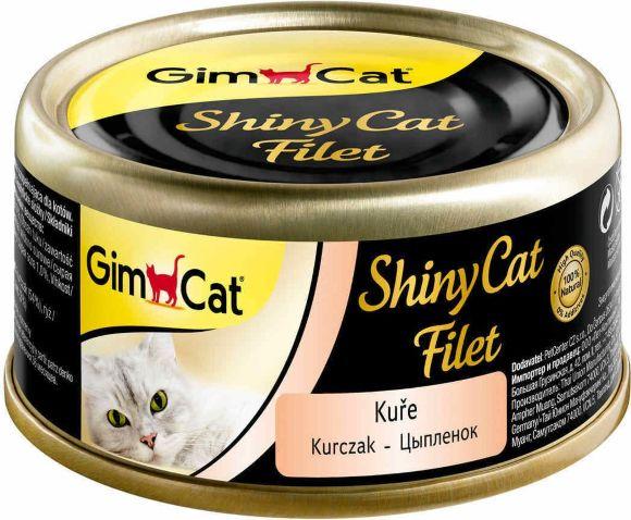 Gimpet ShinyCat Filet - Консервы для кошек, с цыпленком 70гр